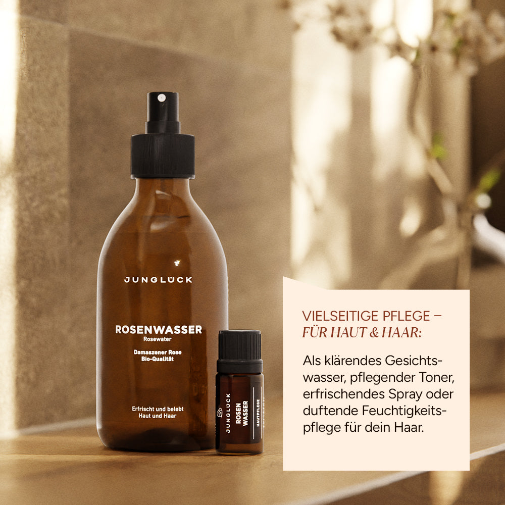Für Haut & Haar Rosenwasser-Spray JUNGLÜCK