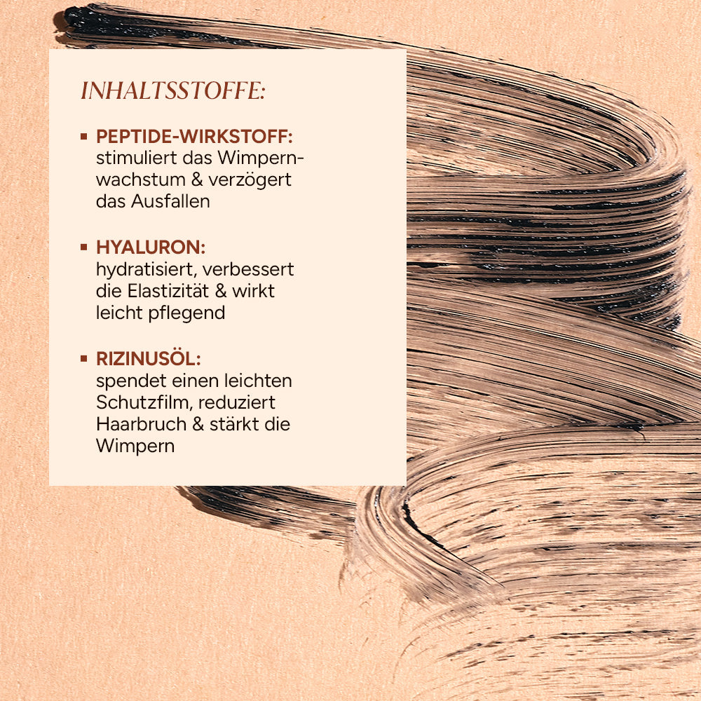 Junglück Peptide Mascara Textur - Inhaltsstoffe